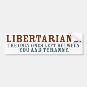 Coche Pegatina para el parachoques de los libertarios
