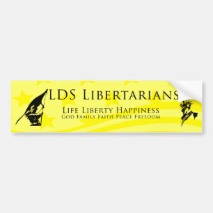 Coche Pegatina para el parachoques de los libertarios de