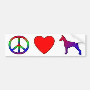 Coche Pegatina para el parachoques de los Pinschers del