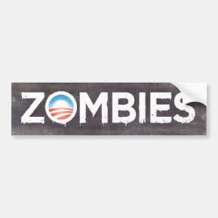 Coche Pegatina para el parachoques de los zombis de