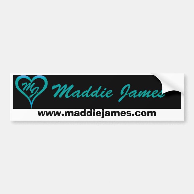 Coche Pegatina para el parachoques de Maddie James (Frente)