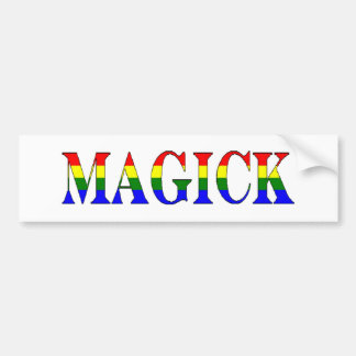 Coche Pegatina para el parachoques de Magick