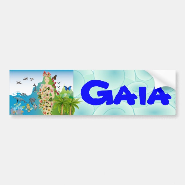 Coche Pegatina para el parachoques de mamá Gaia (Frente)