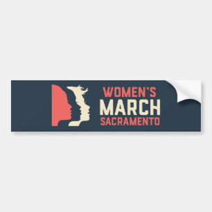 Coche Pegatina para el parachoques de marzo Sacramento