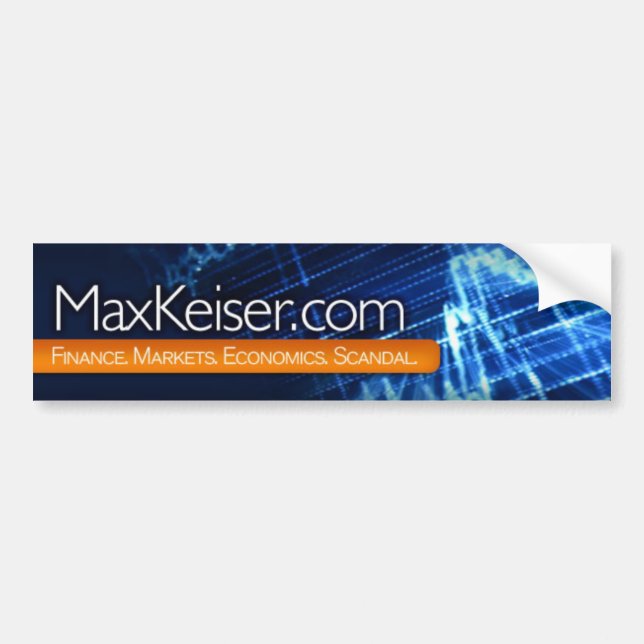 Coche pegatina para el parachoques de MaxKeiser.com (Frente)
