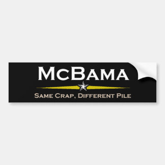Coche Pegatina para el parachoques de McBama