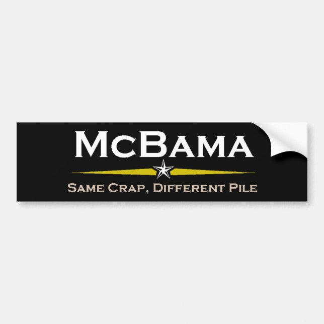 Coche Pegatina para el parachoques de McBama (Frente)