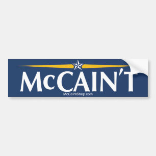 Coche Pegatina para el parachoques de McCain't