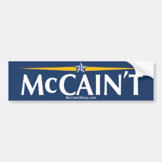 Coche Pegatina para el parachoques de McCain't