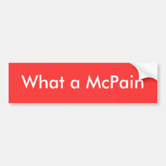 Coche Pegatina para el parachoques de McPain