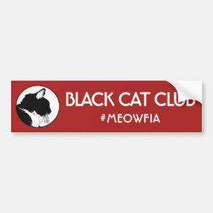 Coche Pegatina para el parachoques de Meowfia del club