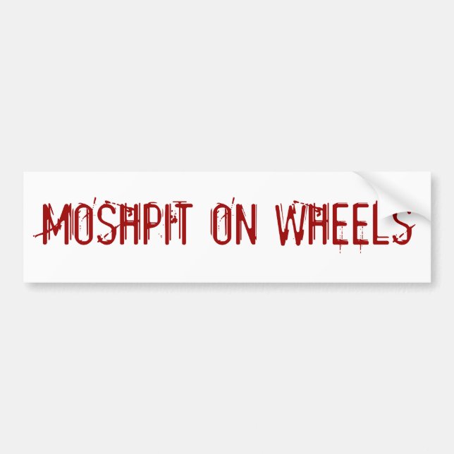 Coche Pegatina para el parachoques de Metalhead (Frente)