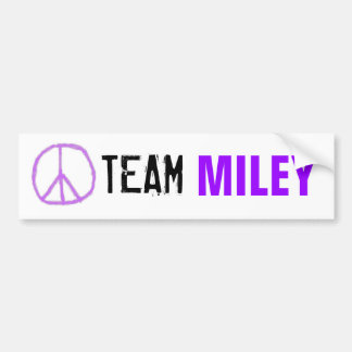 Coche Pegatina para el parachoques de Miley del equipo