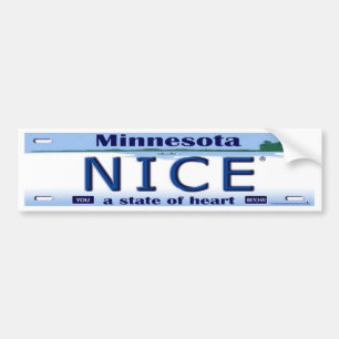 Coche Pegatina para el parachoques de Minnesota Nice®