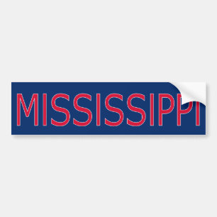 Coche Pegatina para el parachoques de Mississippi