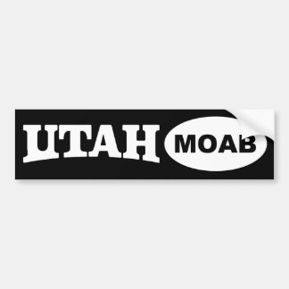 Coche Pegatina para el parachoques de MOAB Utah
