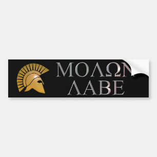 Coche Pegatina para el parachoques de Molon Labe - elija