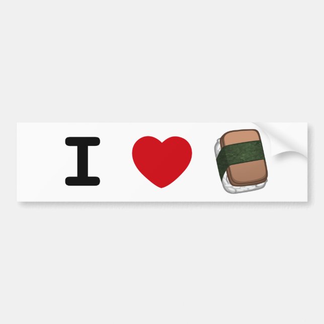 Coche Pegatina para el parachoques de Musubi del *heart* (Frente)