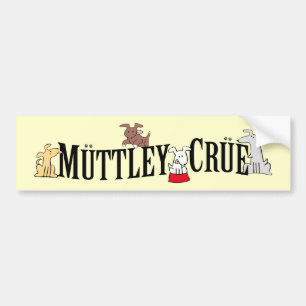 Coche Pegatina para el parachoques de Muttley Crue