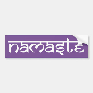 Coche Pegatina para el parachoques de Namaste
