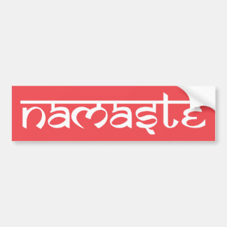Coche Pegatina para el parachoques de Namaste