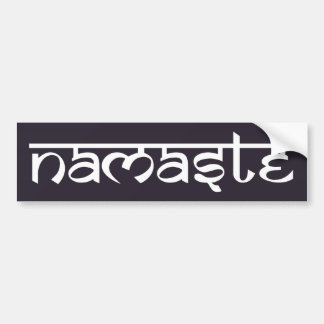 Coche Pegatina para el parachoques de Namaste