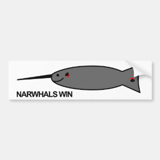 Coche Pegatina para el parachoques de Narwhal
