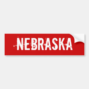 Coche Pegatina para el parachoques de Nebraska