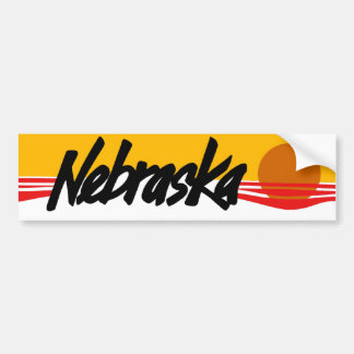 Coche Pegatina para el parachoques de Nebraska del