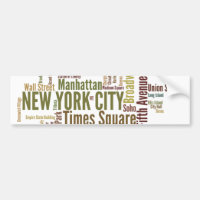 Pegatina para el parachoques de NewYork