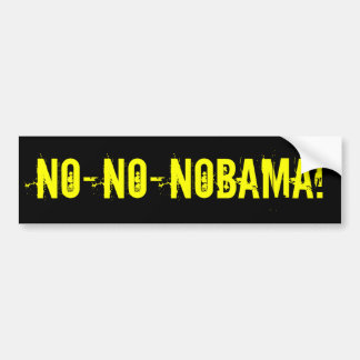Coche Pegatina para el parachoques de NO-NO-NOBAMA
