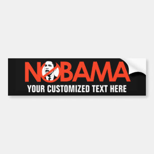 COCHE PEGATINA PARA EL PARACHOQUES DE NOBAMA