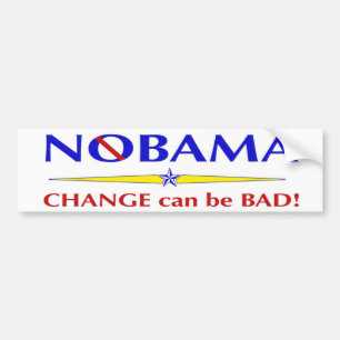 Coche Pegatina para el parachoques de NObama