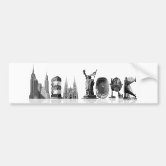 Coche Pegatina para el parachoques de Nueva York