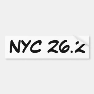 Coche Pegatina para el parachoques de NYC 26,2