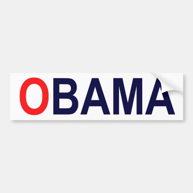 Coche Pegatina para el parachoques de OBAMA (Frente)
