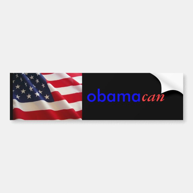 Coche Pegatina para el parachoques de Obama (Frente)