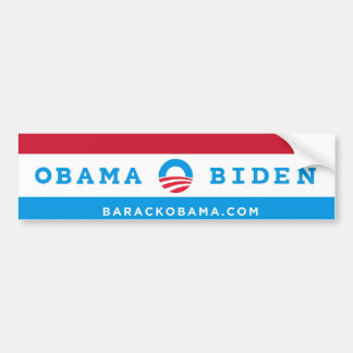 Coche Pegatina para el parachoques de Obama Biden (rojo,