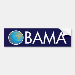 Coche Pegatina para el parachoques de Obama de la tierra