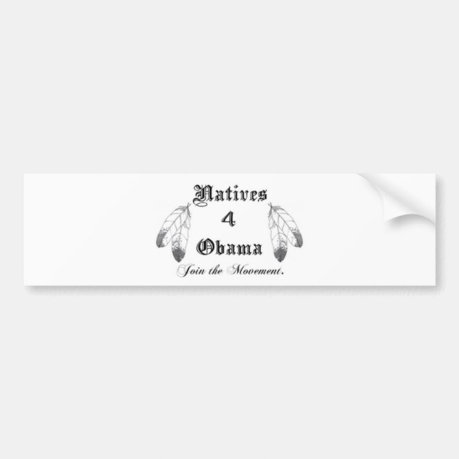 Coche Pegatina para el parachoques de Obama de los (Frente)