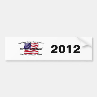 Coche Pegatina para el parachoques de ObamaNation