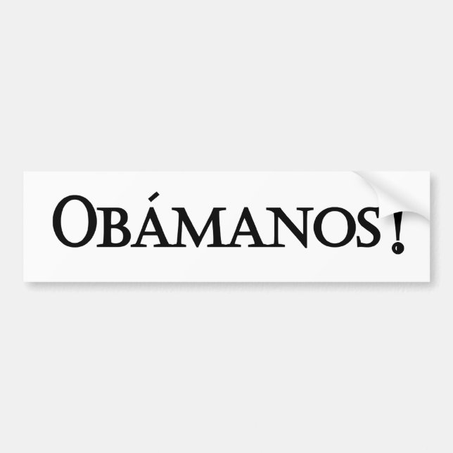 Coche Pegatina para el parachoques de Obamanos (Frente)
