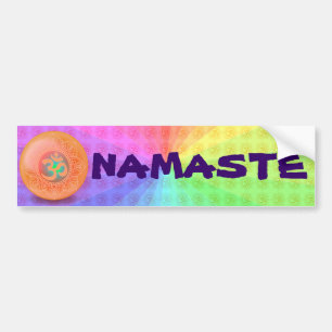Coche Pegatina para el parachoques de OM NAMASTE
