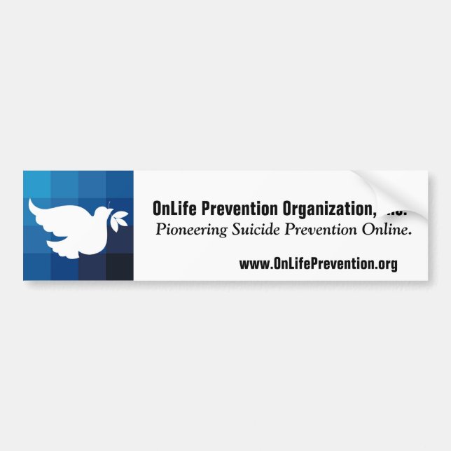 Coche Pegatina para el parachoques de OnLife (Frente)