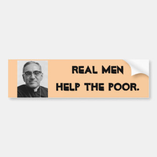 Coche Pegatina para el parachoques de Óscar Romero