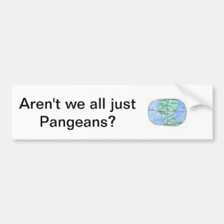 Coche Pegatina para el parachoques de Pangea