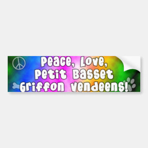 Coche Pegatina para el parachoques de PBGVs del amor de