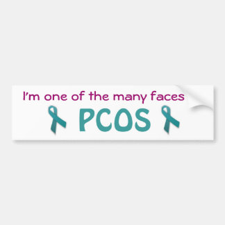 Coche Pegatina para el parachoques de PCOS