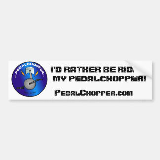Coche Pegatina para el parachoques de PedalChopper