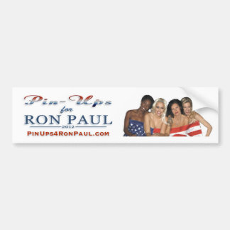 Coche Pegatina para el parachoques de PinUps4RonPaul